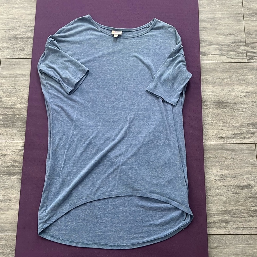 Summer top - short sleeve - light blue